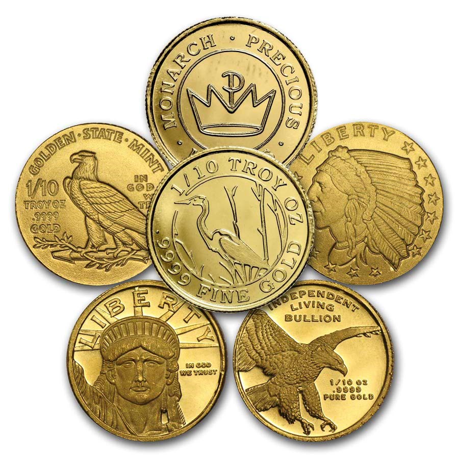 1/10 oz Gold Round