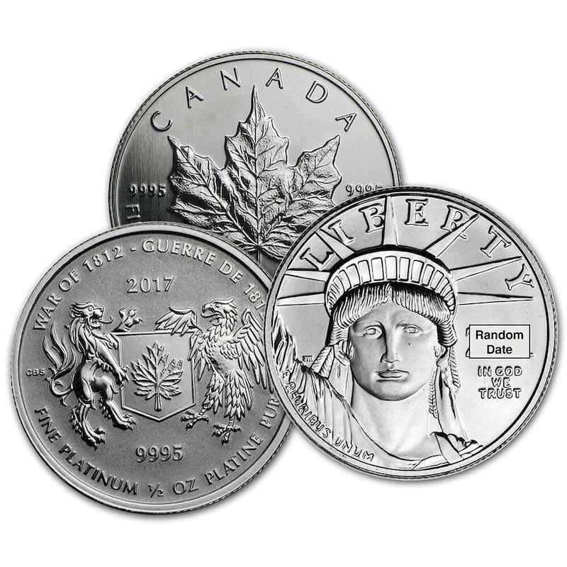 1/2 oz Platinum Coin (Random)
