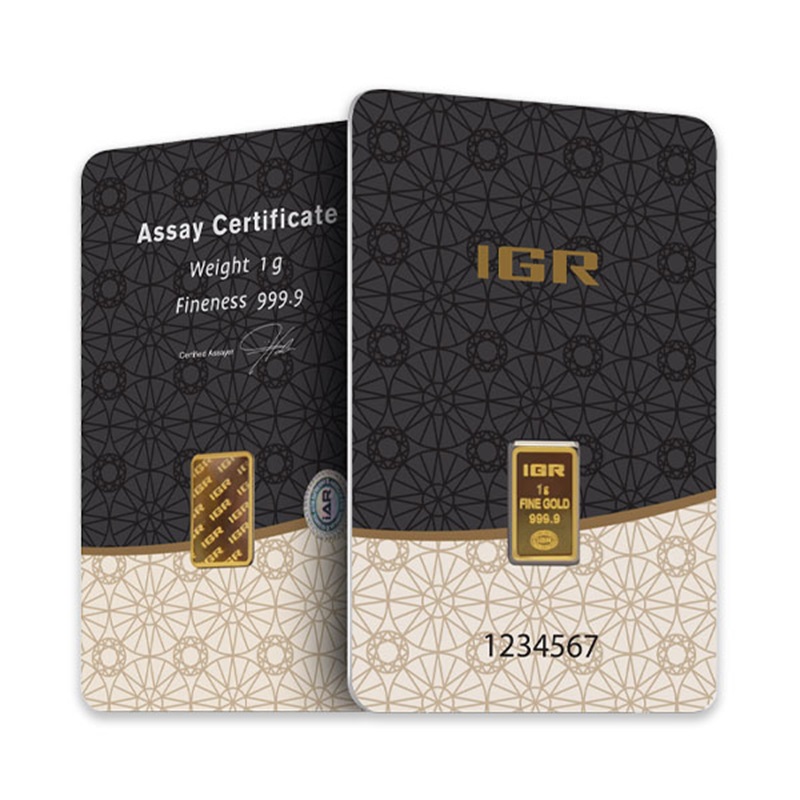 1 Gram Gold Bar – Istanbul Gold Refinery (with Assay)