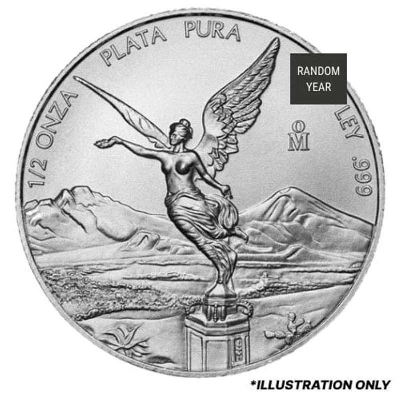 Mexican 1/2 oz Libertad Silver Coin (Random Year)