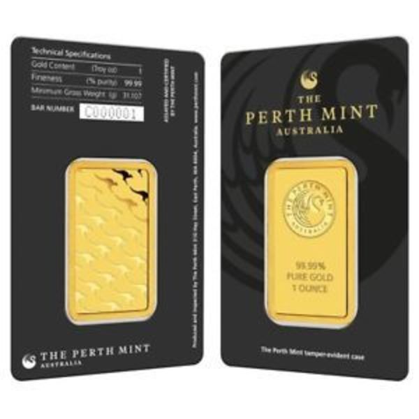 1 oz Gold Bar - Perth Mint