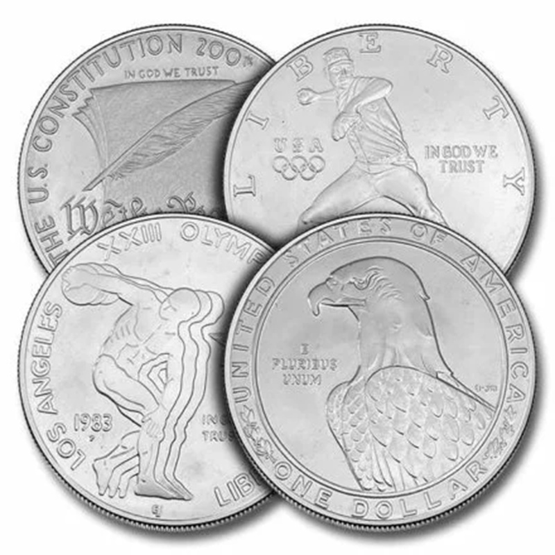 US Mint Commemorative Silver Dollar Coin (0.7734 oz .900 Silver)