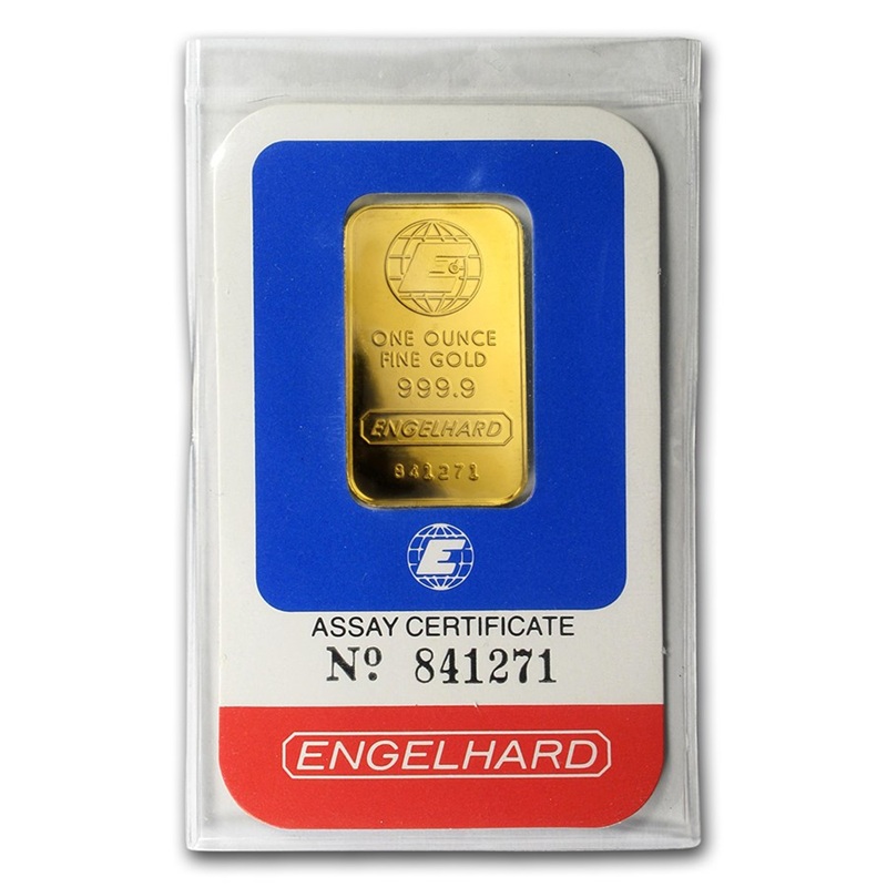 Engelhard 1 oz Gold Bar (Random Design)