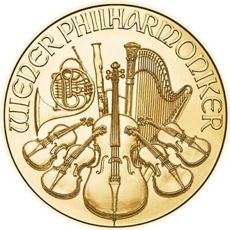 2025 Austrian 1/2 oz Gold Philharmonic Coin