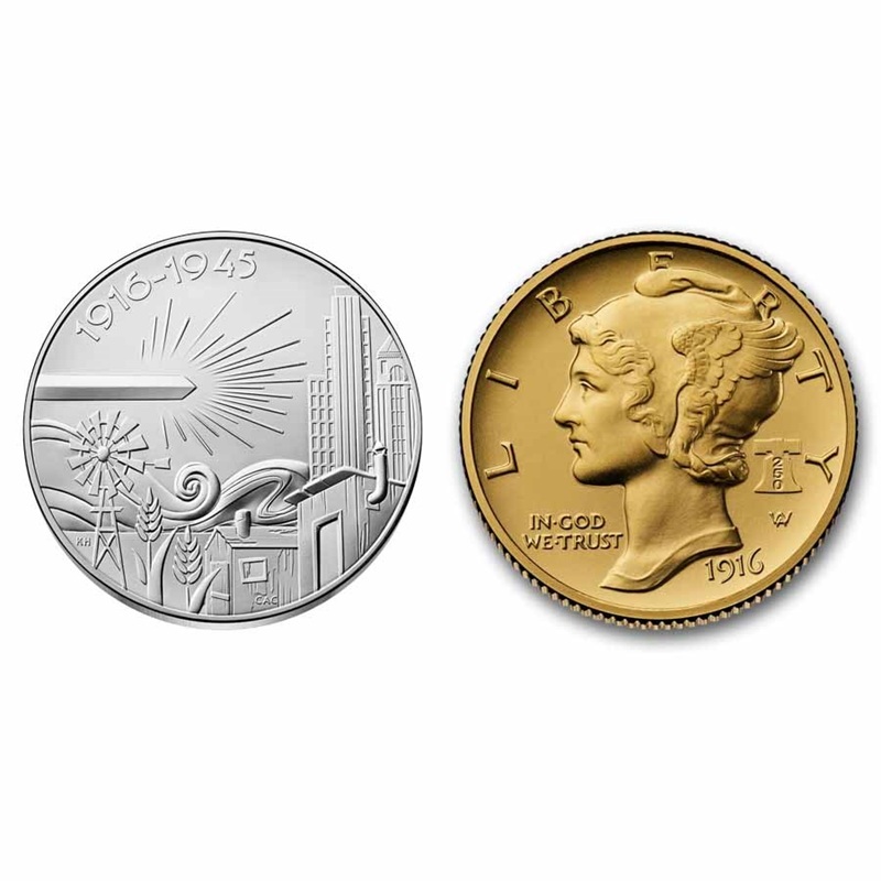 2026 Best of the Mint Gold Mercury Coin & Silver Medal Set