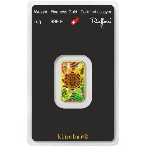 Argor Heraeus 5 gram gold Kinebar