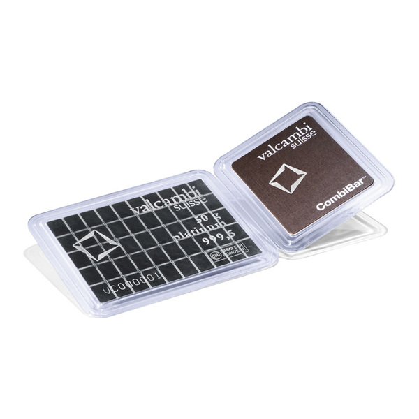 Valcambi Platinum CombiBar - 50x 1 gram
