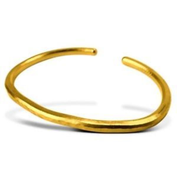 1 oz Gold Bracelet 24k Hammered Finish