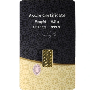 1/2 gram (.5) gold bar