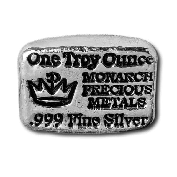 1 oz Monarch Hand Poured Silver Bar
