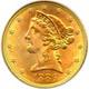 $5 Liberty Half Eagle Gold (Cleaned/Ex-Jewelry)
