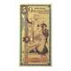 5 Utah Goldbacks 1/200 oz 24K Gold Foil Aurum Note