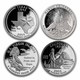 $10 Face Value 90% Modern Quarters - Statehood/ATB Proofs